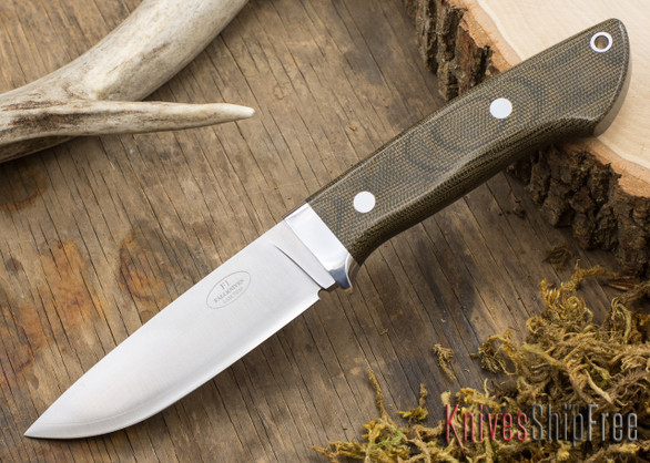 Fallkniven: Custom F1 - Green Canvas Micarta