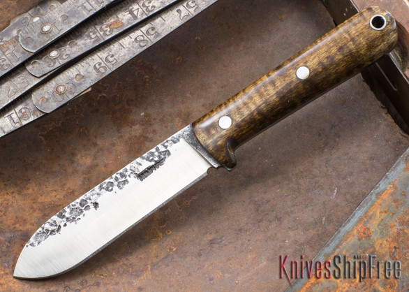 Lon Humphrey Knives: Kephart 3V - Dark Curly Maple - 121256