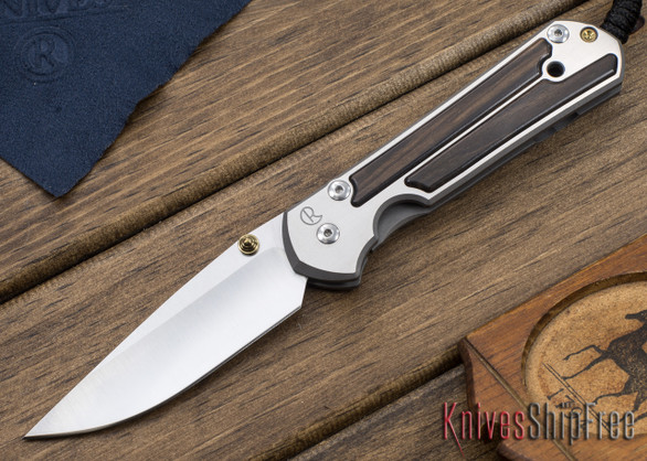 Chris Reeve Knives: Large Sebenza 21 - Macassar Ebony Inlay - 010413