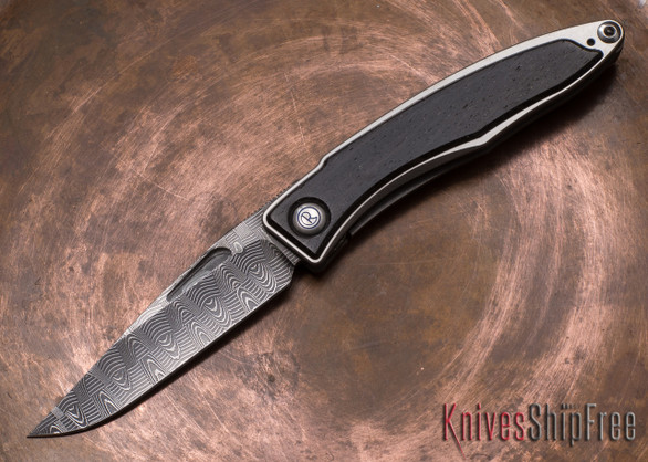 Chris Reeve Knives: Mnandi - Bog Oak - Basketweave Damascus - 010602