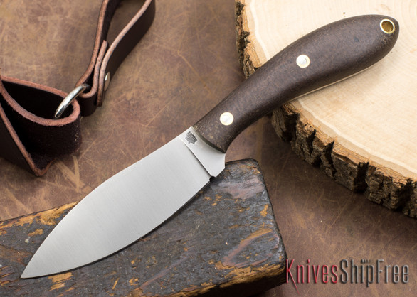 L.T. Wright Knives: Large Northern Hunter - Burlap Micarta - Matte