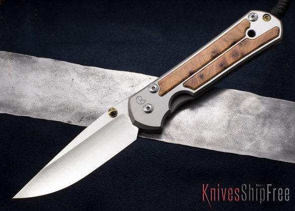 Chris Reeve Knives: Large Sebenza 21 - Thuya Burl Inlay - 013020