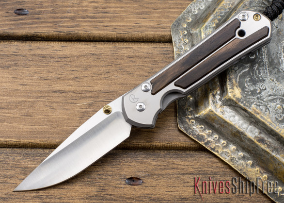 Chris Reeve Knives: Large Sebenza 21 - Macassar Ebony Inlay - 021334