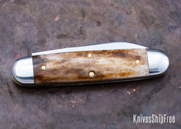 Northwoods Knives: Indian River Jack - Smooth Camel Bone - NW15GK016 (Back)