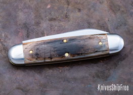 Northwoods Knives: Indian River Jack - Mammoth Ivory - Factory Second - NW16GK104 (Back)