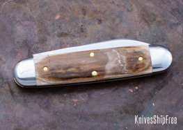 Northwoods Knives: Indian River Jack - Mammoth Ivory - Factory Second - NW16GK105 (Back)