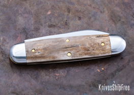 Northwoods Knives: Indian River Jack - Mammoth Ivory - Factory Second - NW16GK107 (Back)