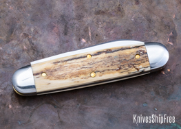 Northwoods Knives: Indian River Jack - Mammoth Ivory - NW16GK003 (Back)