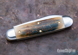 Northwoods Knives: Indian River Jack - Mammoth Ivory - NW16GK004 (Back)