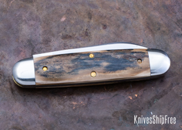Northwoods Knives: Indian River Jack - Mammoth Ivory - NW16GK059 (Back)