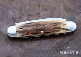 Northwoods Knives: Indian River Jack - Mammoth Ivory - NW16GK067 (Back)