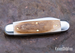 Northwoods Knives: Indian River Jack - Mammoth Ivory - NW16GK077 (Back)