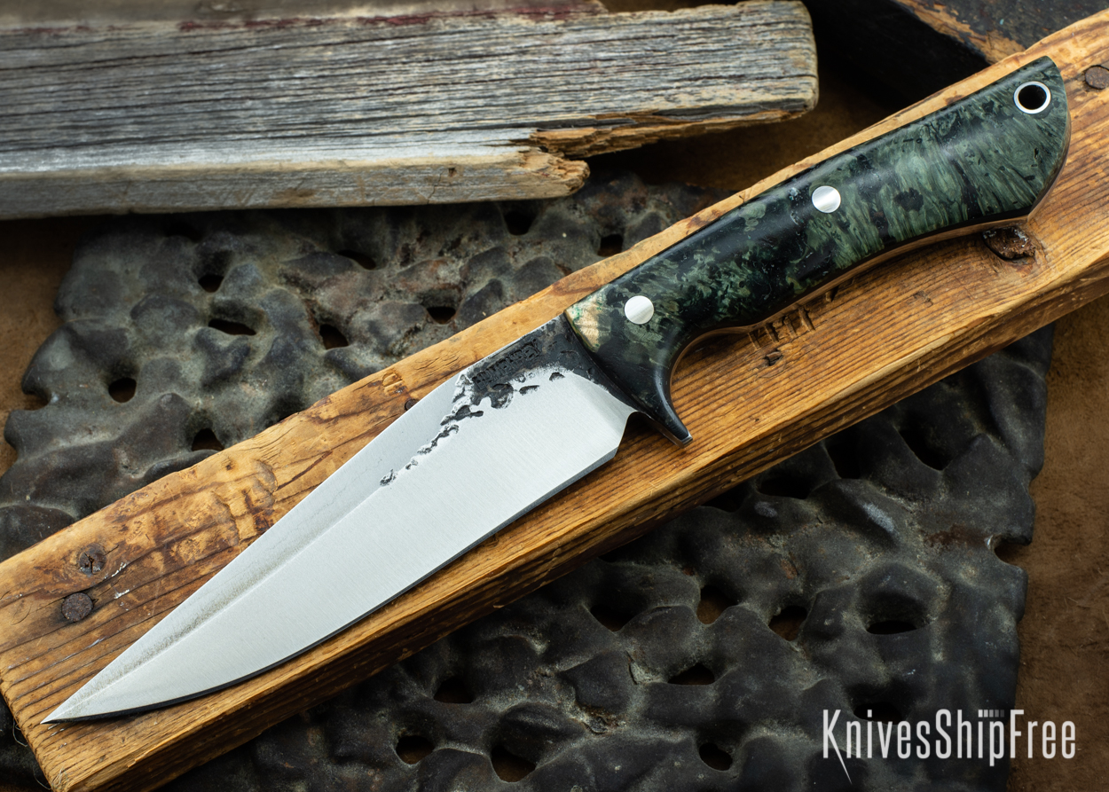 Green & Black Box Elder Burl - Black Liners - 072015 (Front)