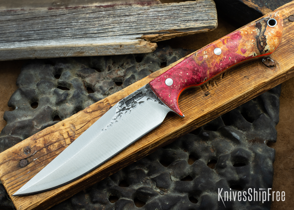 Red & Orange Box Elder Burl - Orange Liners - 072018 (Front)