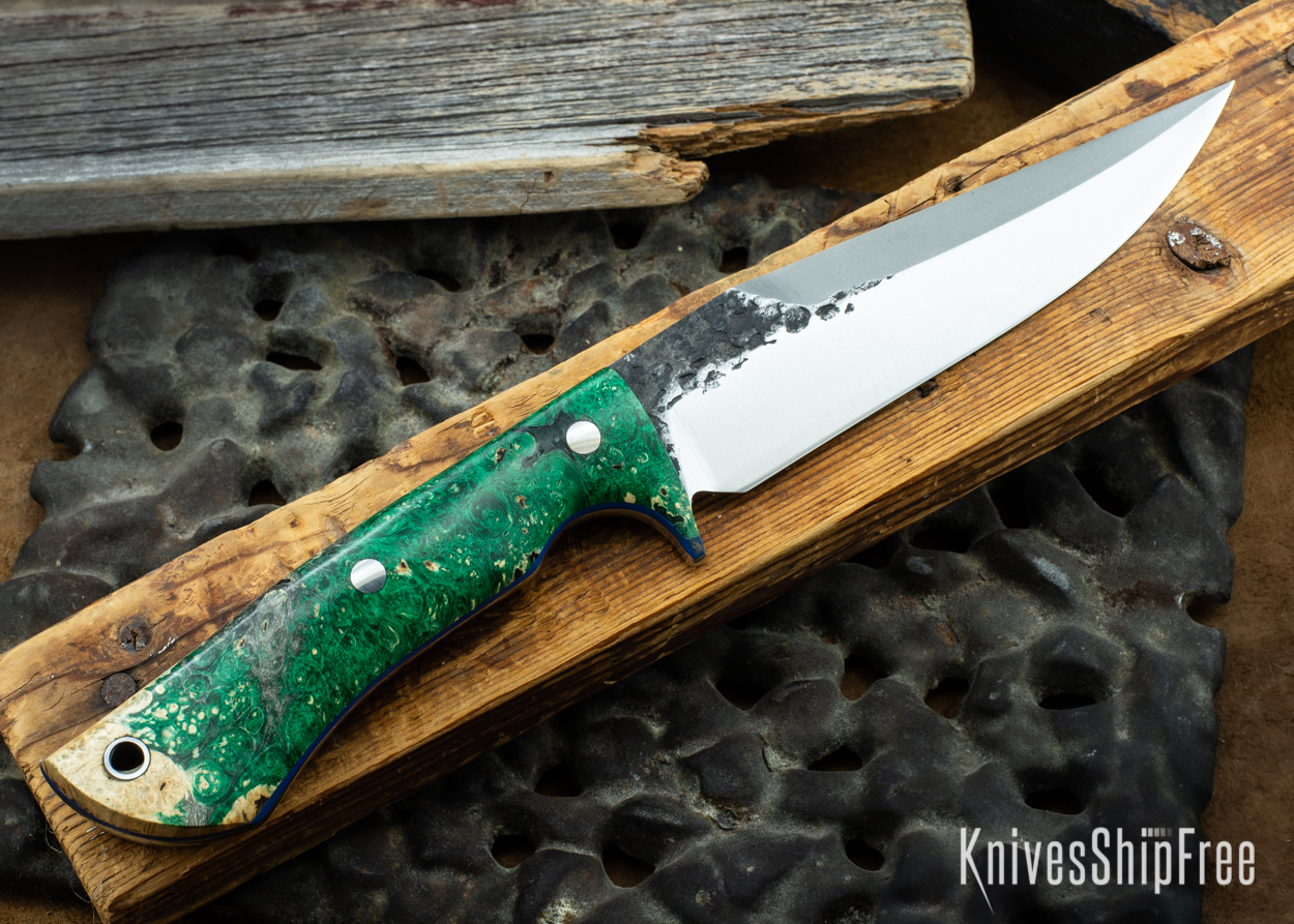 Green & Black Box Elder Burl - Blue Liners - 072014 (Back)