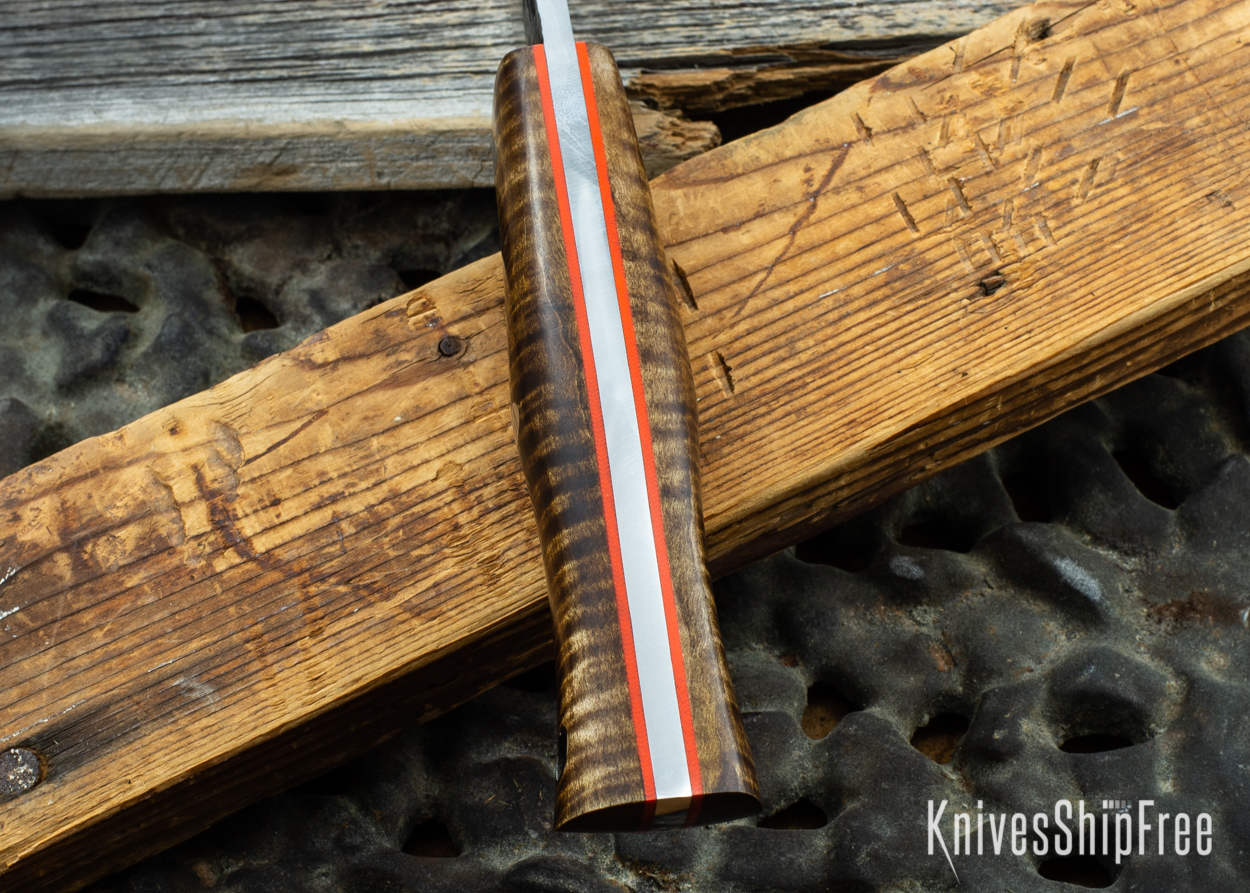 Dark Curly Maple - Orange Liners - 072148 (Spine)