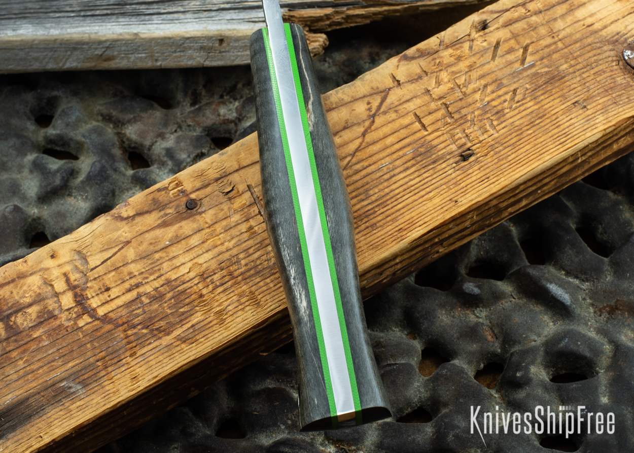 Black Curly Maple - Lime Green Liners - 072044 (Spine)