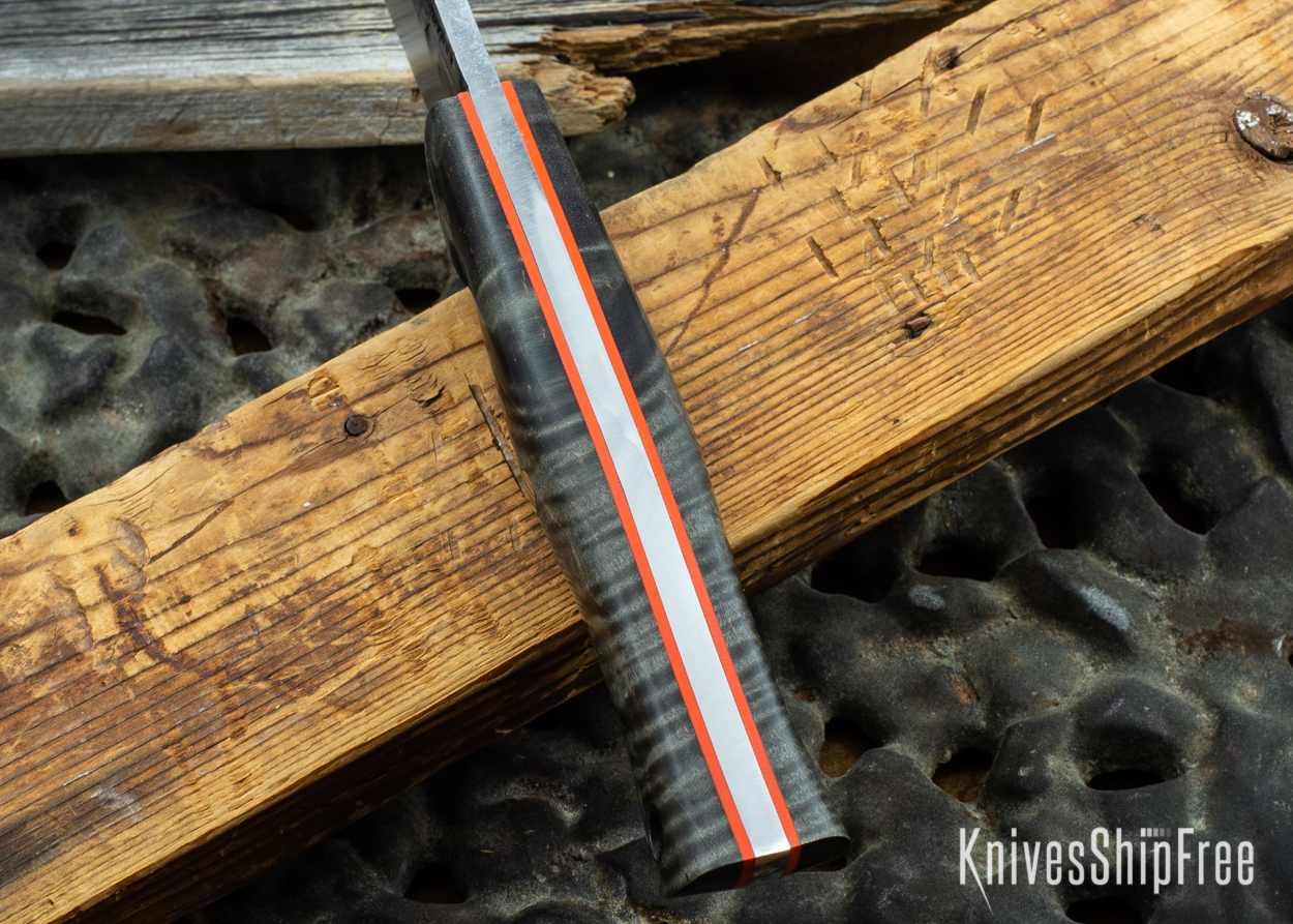 Black Curly Maple - Orange Liners - 072045 (Spine)