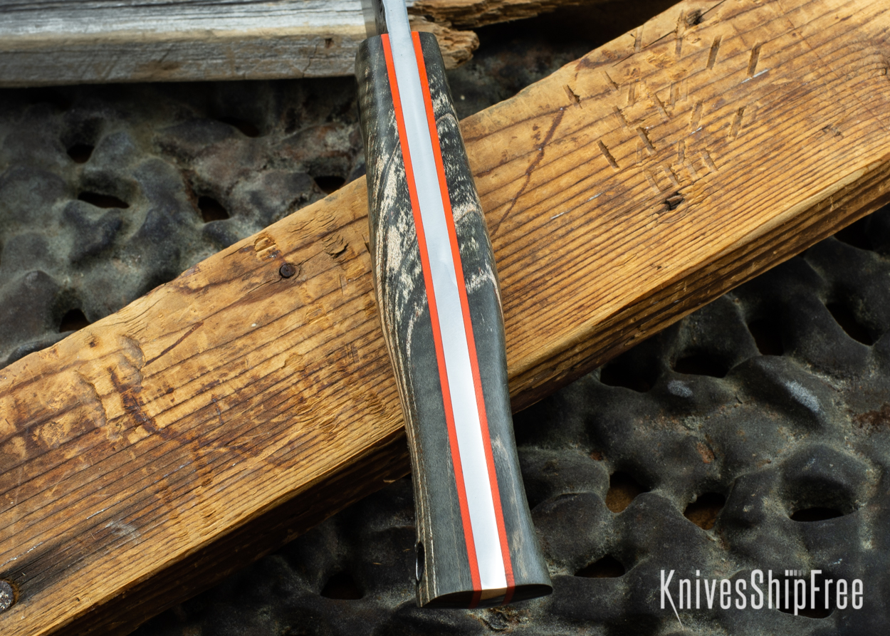 Black Curly Maple - Orange Liners - 072046 (Spine)