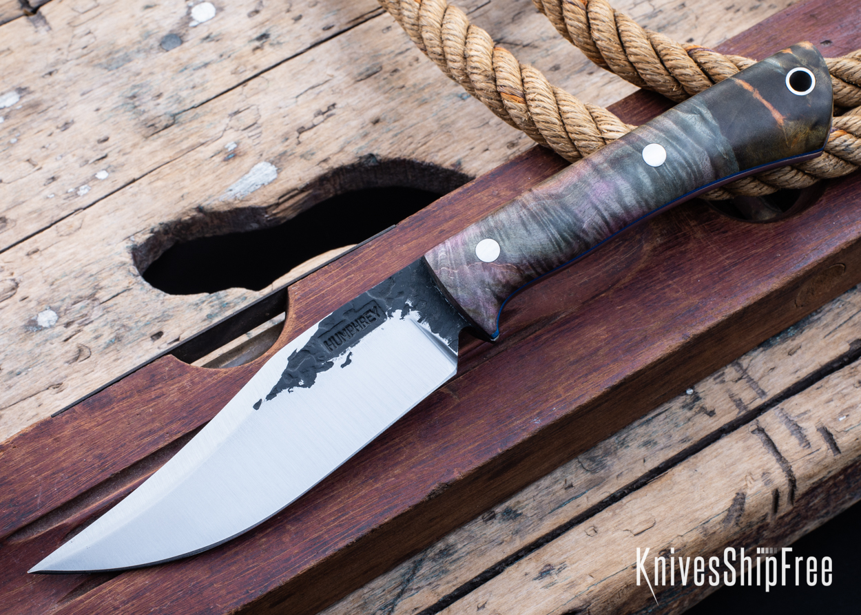 Box Elder Burl - Blue Liners - LH14HJ079 (Front)