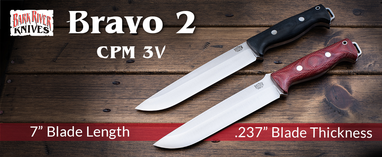 Buy Bark River Knives: Bravo II - CPM 3V - Ships Free