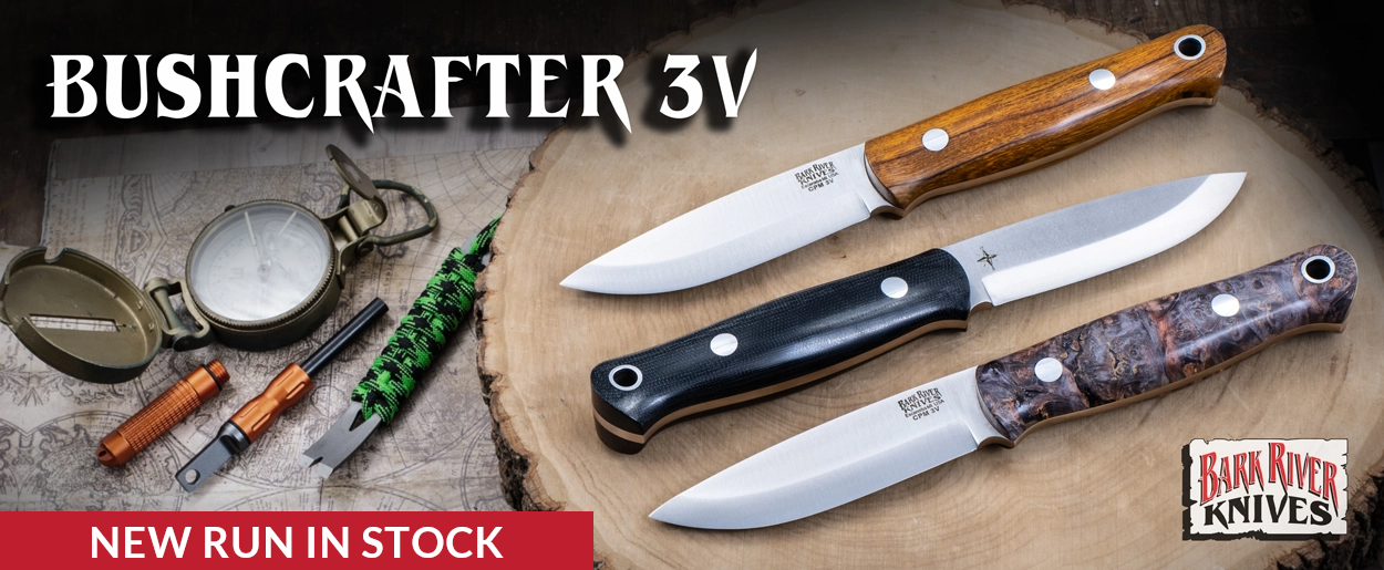 Buy Bark River Knives - Bushcrafter 3V - Ships Free