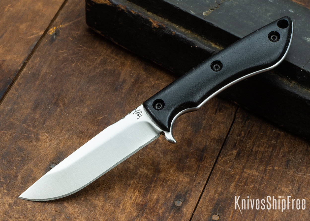 Dark Timber Knives: Tavi AEBL - Black Micarta - Satin