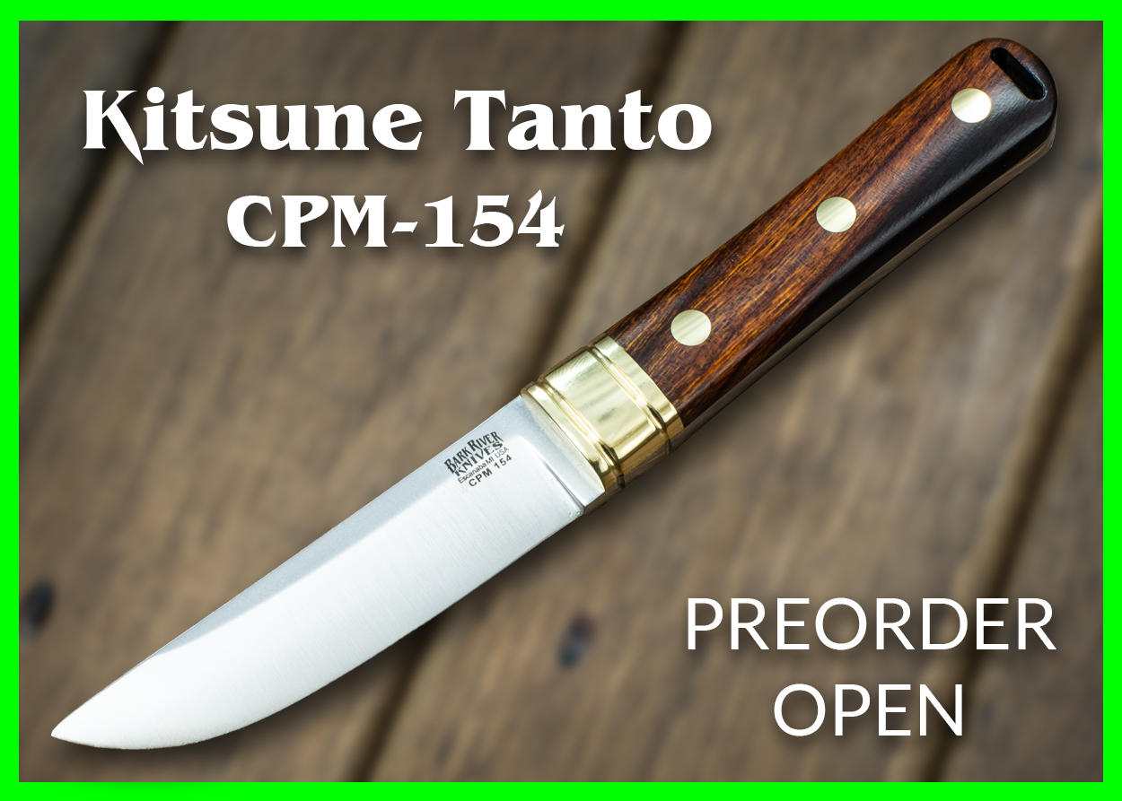 Bark River Knives: Kitsune Tanto