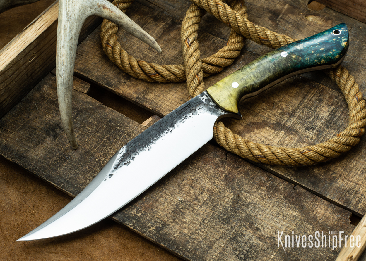 Black Green & Blue Elder Burl - Black Liners - 112337