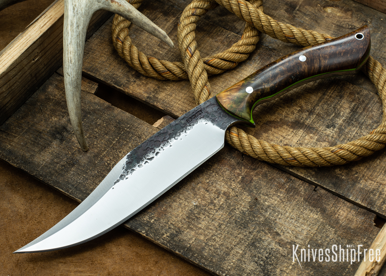 Brown Elder Burl - Lime Green Liners - 112338