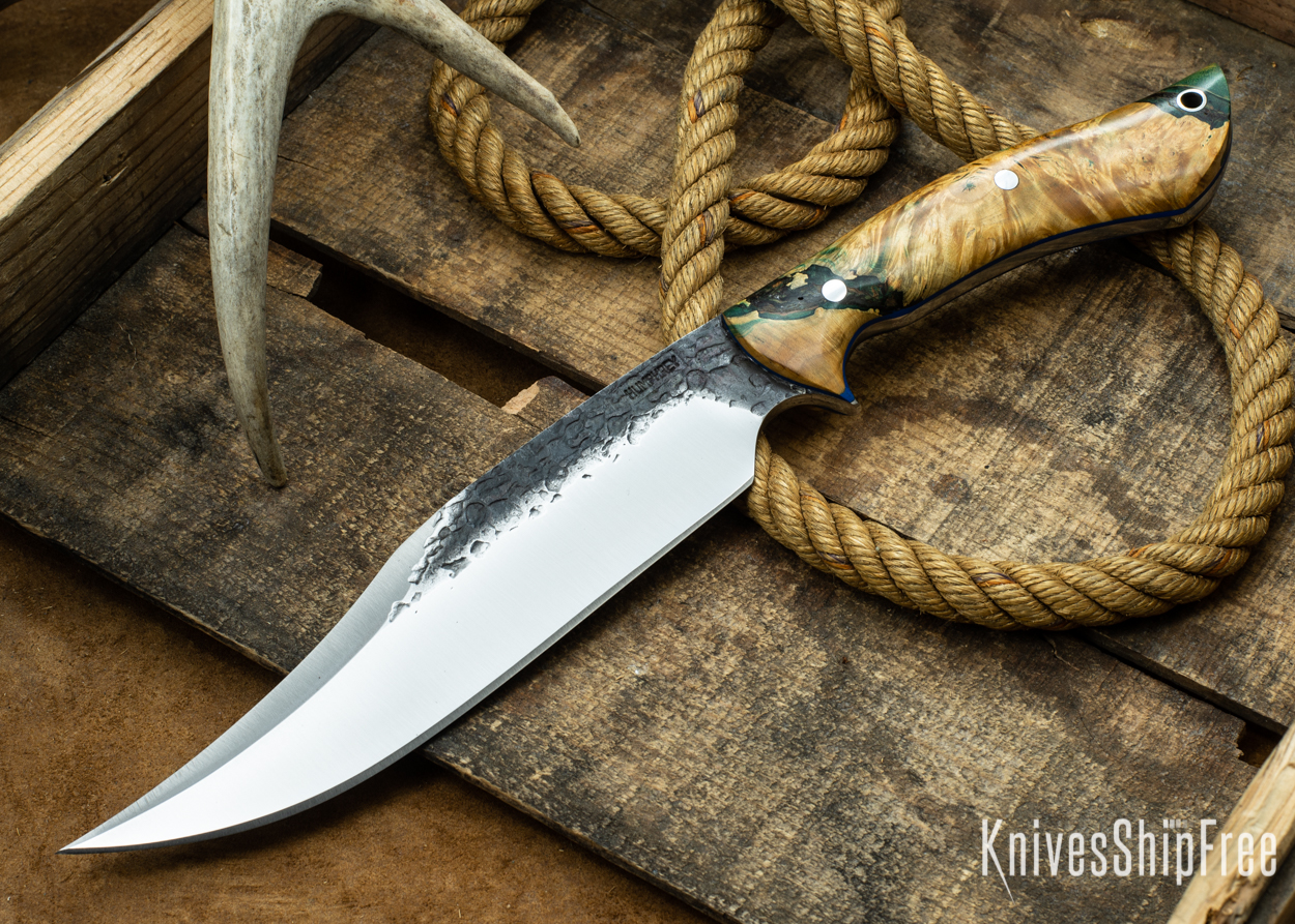 Gold & Green Elder Burl - Blue Liners - 112340