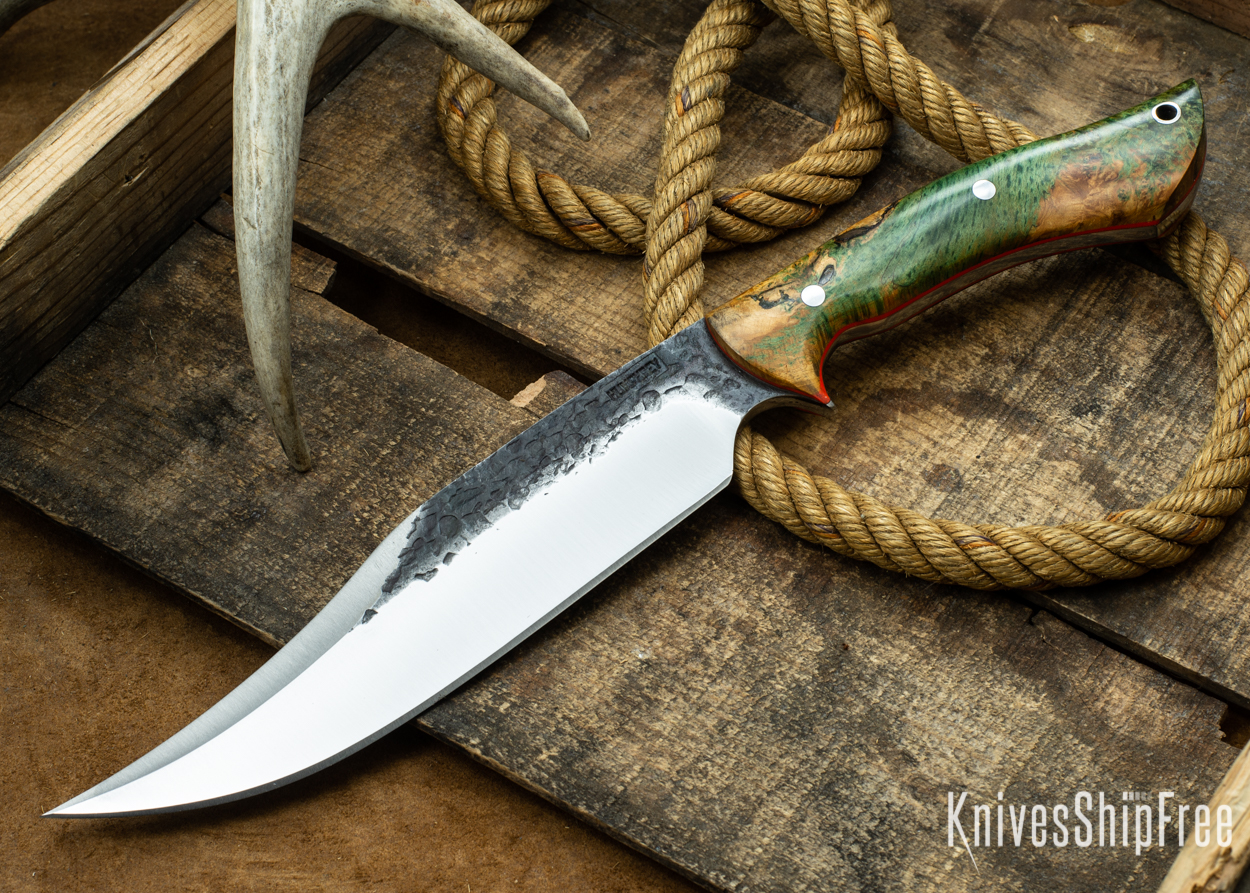 Gold & Green Elder Burl - Orange Liners - 112341