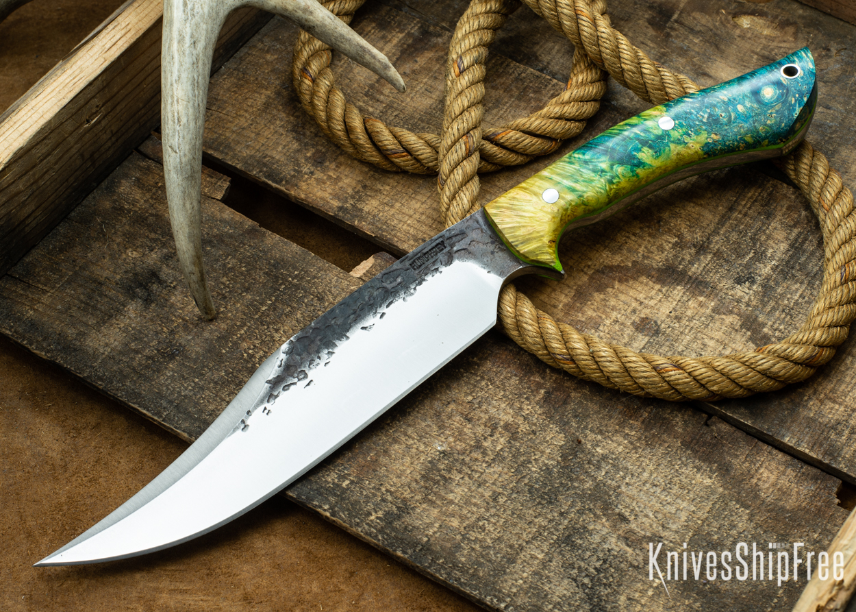 Green & Blue Elder Burl - Lime Green Liners - 112346