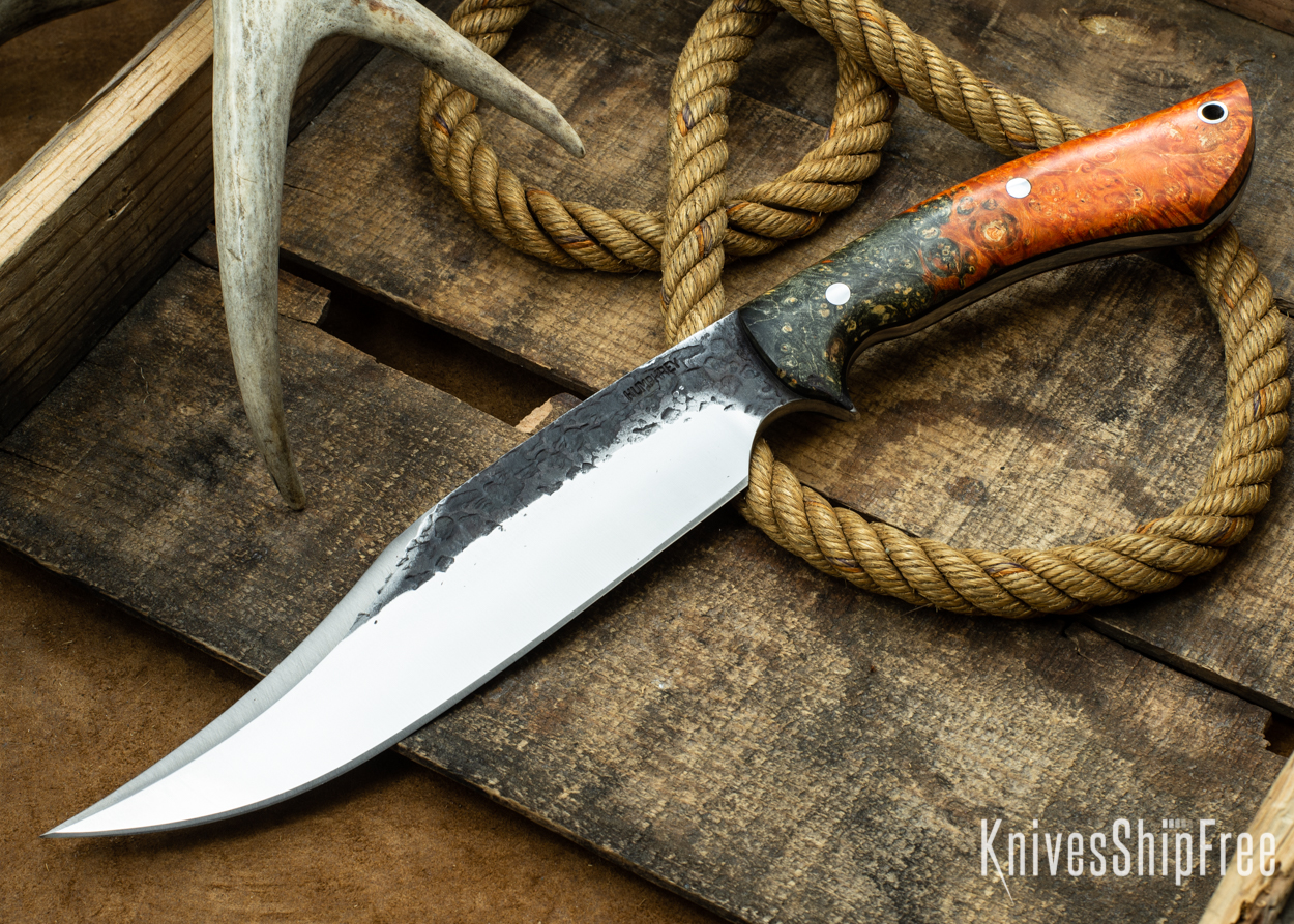 Orange & Black Elder Burl - Black Liners - 112347