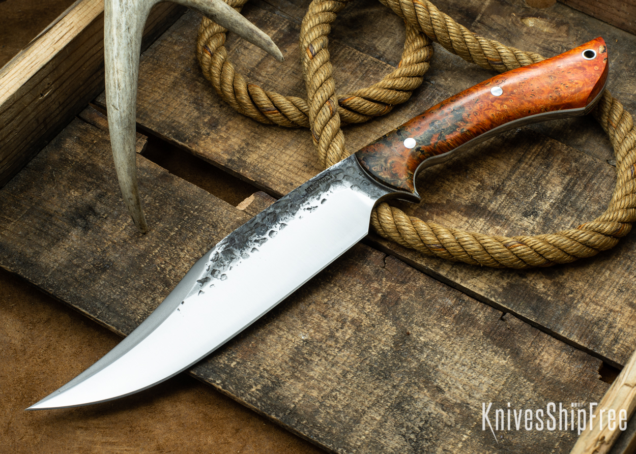 Orange & Black Elder Burl - White Liners - 112352