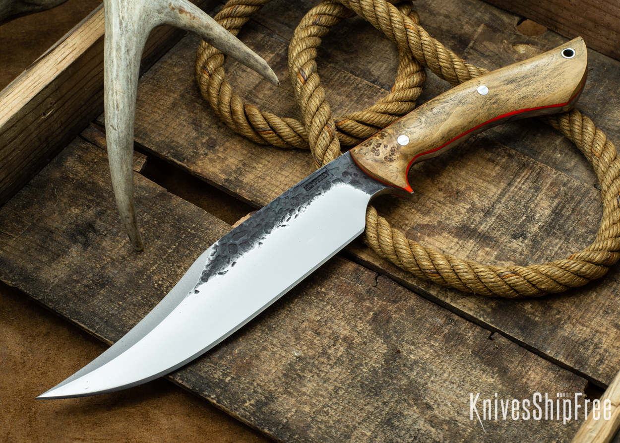 Natural Elder Burl - Orange Liners - 112355