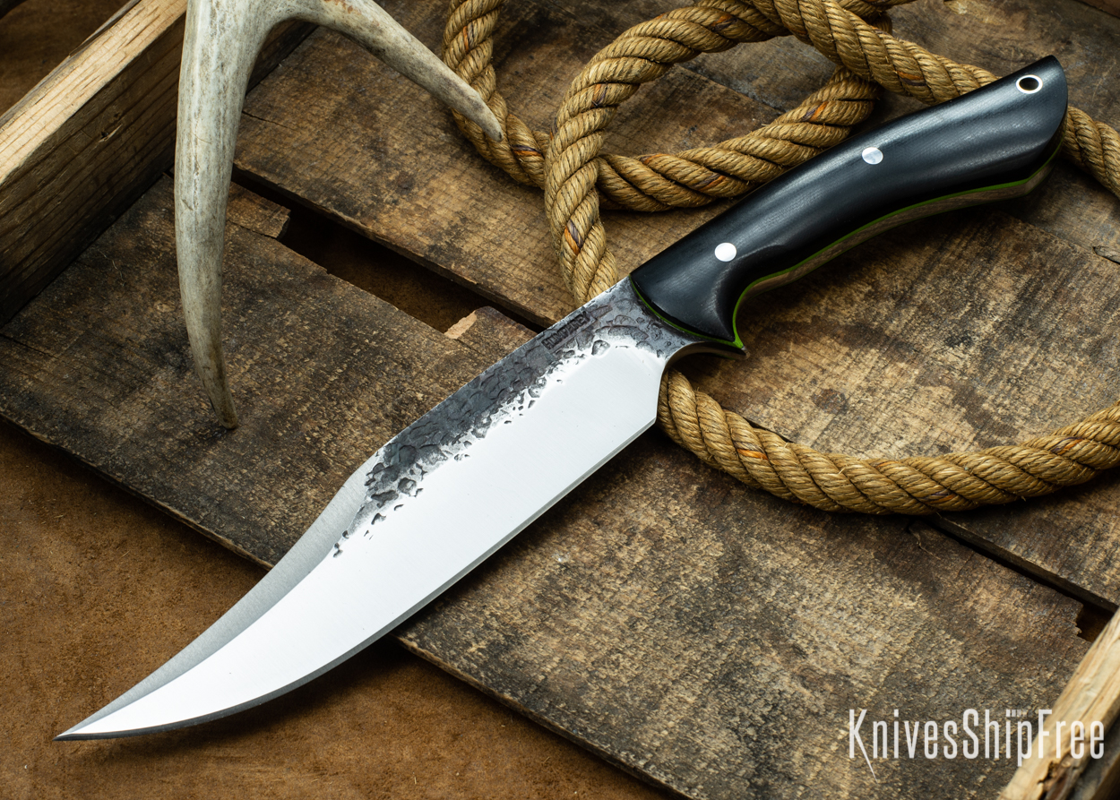 Black Canvas Micarta - Lime Green Liners - 112306