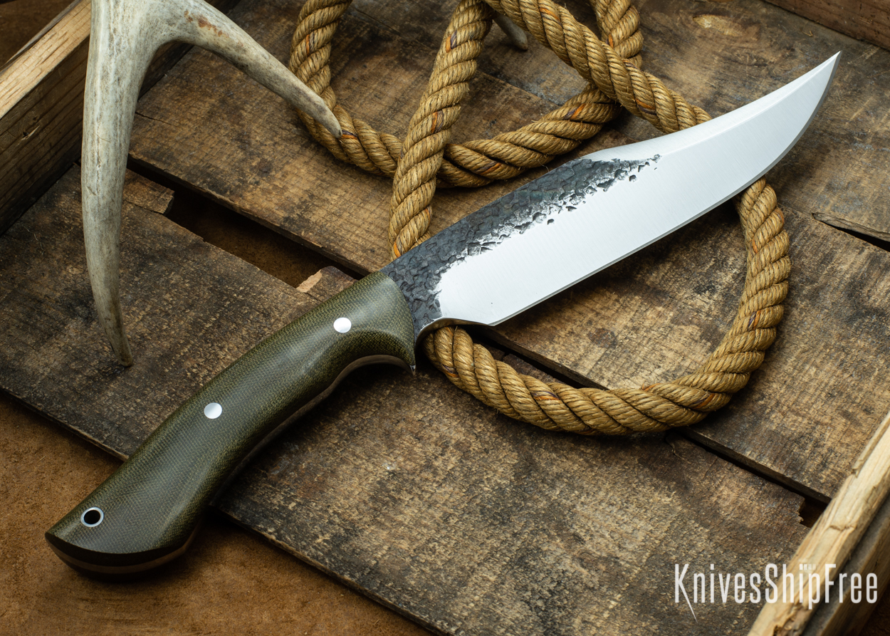 (Back) Green Canvas Micarta - 112310