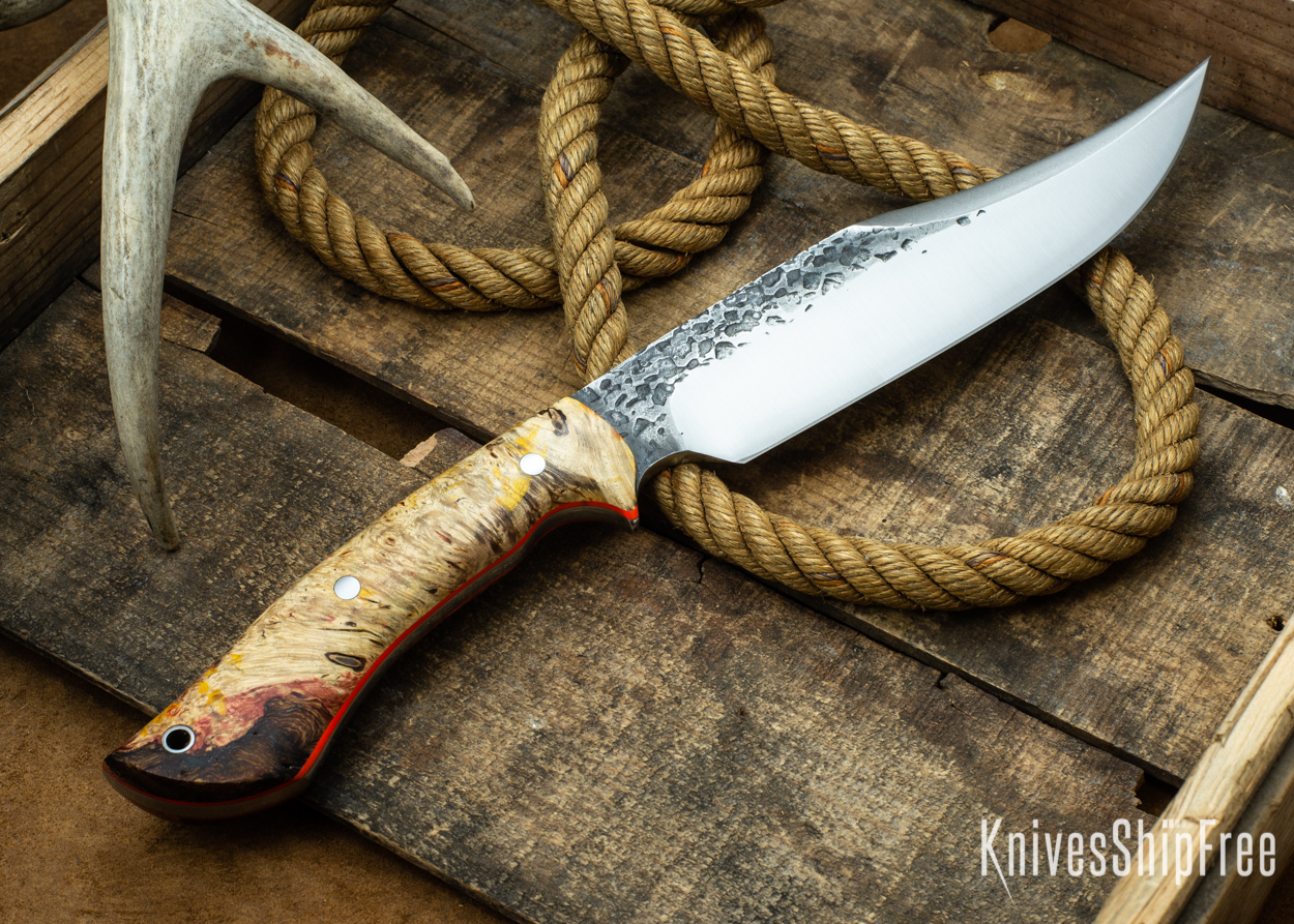 (Back) Black Gold & Red Elder Burl - Orange Liners - 112336