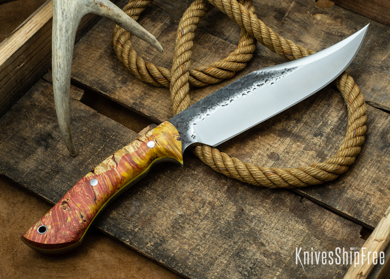 (Back) Gold & Orange Elder Burl - Yellow Liners - 112343