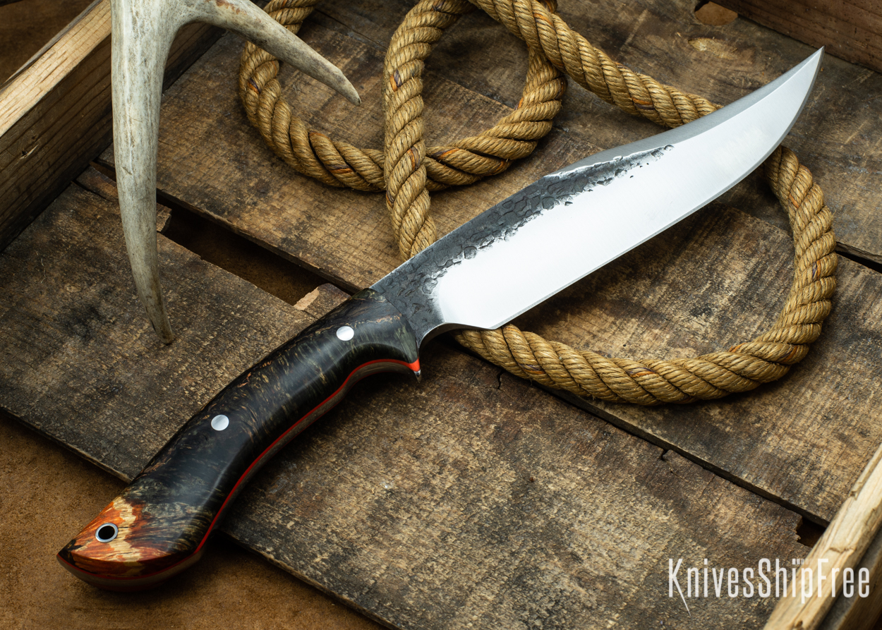 (Back) Orange & Black Elder Burl - Orange Liners - 112351