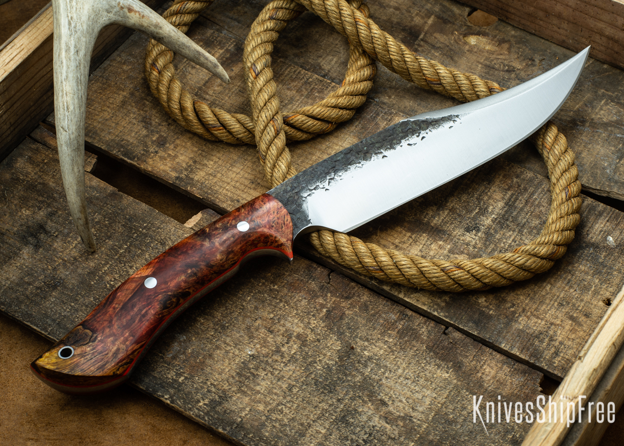 (Back) Red & Orange Elder Burl - Orange Liners - 112353