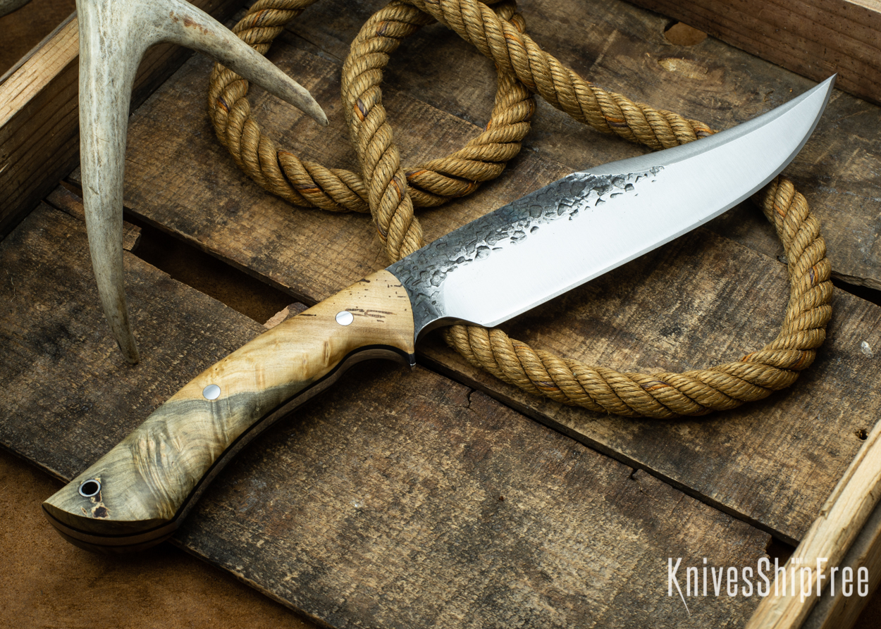 (Back) Natural Elder Burl - Black Liners - 112354