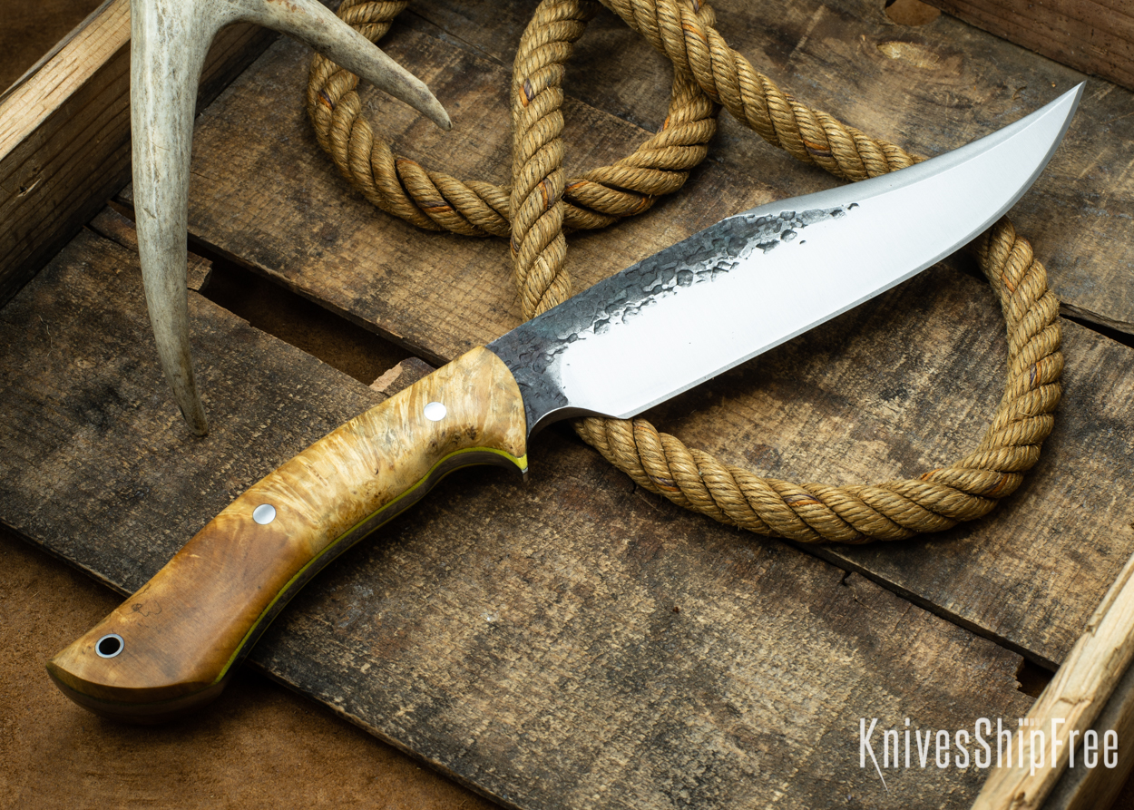 (Back) Natural Elder Burl - Yellow Liners - 112357
