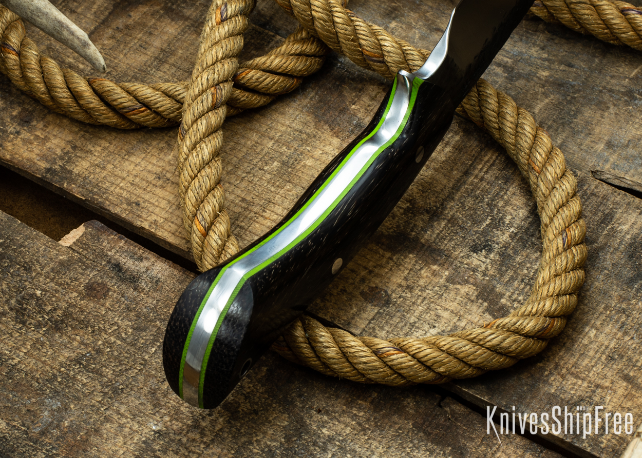 (Spine) Black Palm - Lime Green Liners - 112325