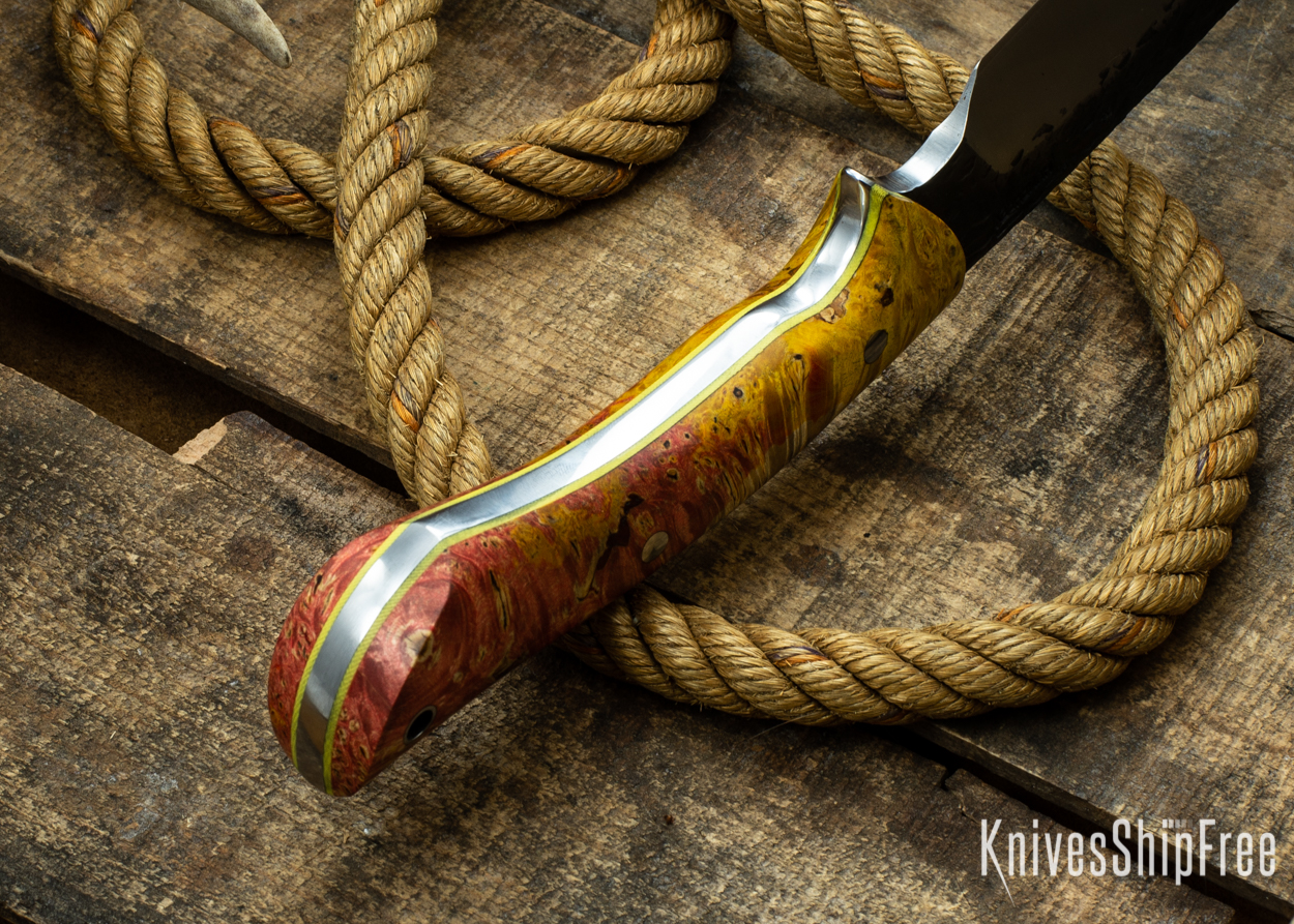 (Spine) Gold & Orange Elder Burl - Yellow Liners - 112343