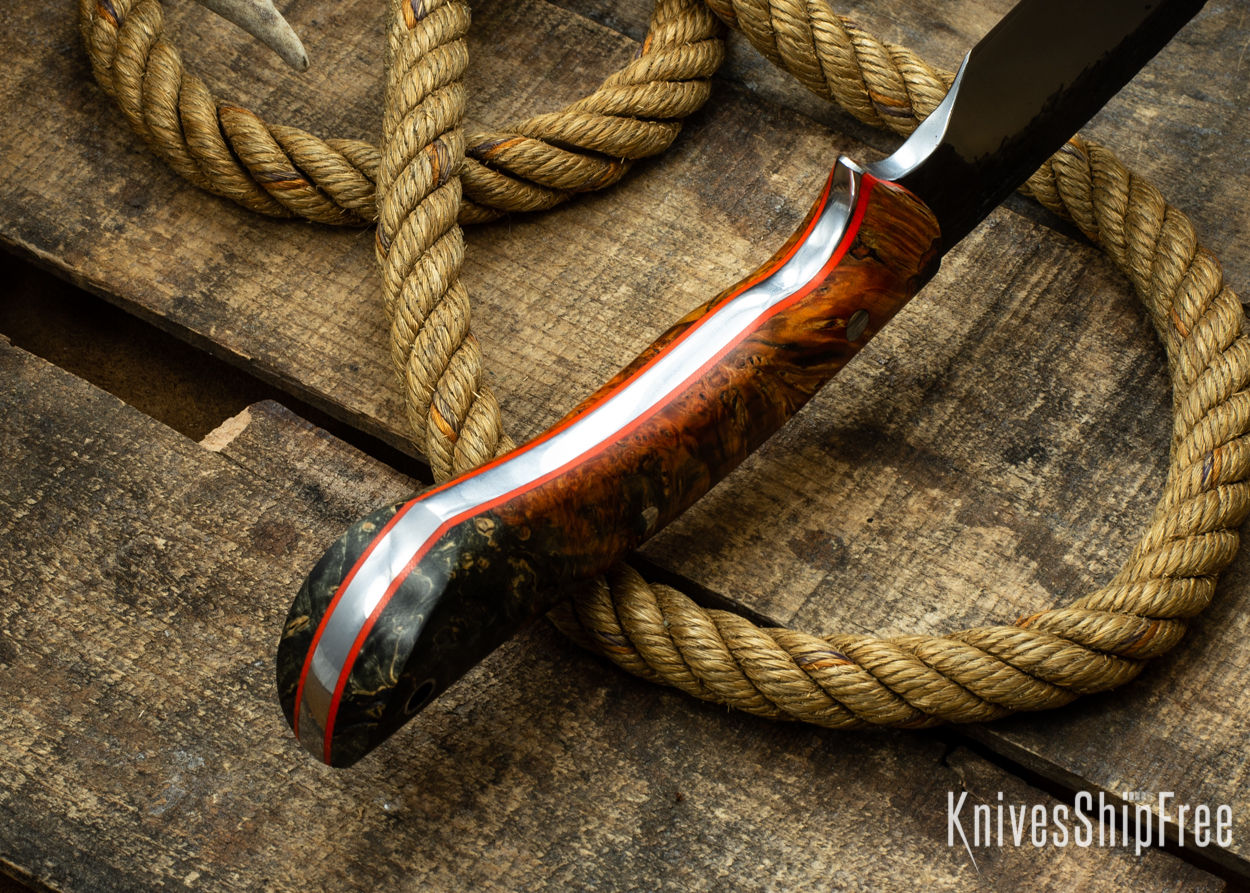 (Spine) Orange & Black Elder Burl - Orange Liners - 112350