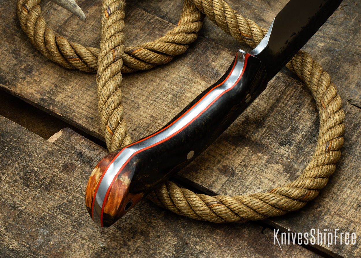 (Spine) Orange & Black Elder Burl - Orange Liners - 112351