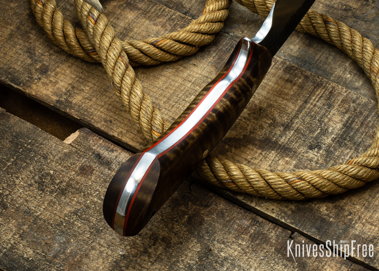 (Spine) Dark Curly Maple - Orange Liners - 112371