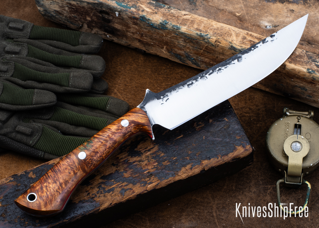 Double Dyed Box Elder Burl - Red Liners - LH24HI146 (Back)